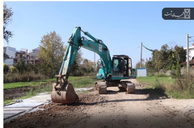 پیشرفت فیزیکی ۵۰ درصدی تعریض پل پستک رشت