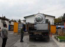 نصب و راه‌اندازی یک دستگاه بی‌خطر ساز زباله‌های عفونی در مرکز آموزشی و درمانی پورسینا