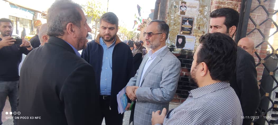 بازدید رئیس شورای رشت و شهردار منطقه چهار از محله سلیمانداراب جهت رفع مشکلات محلات کم برخوردار حاشیه شهر