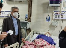 بازدید صبحگاهی رئیس دانشگاه علوم پزشکی گیلان از پورسینا؛ عیادت دکتر آشوبی از بیمار ژاپنی