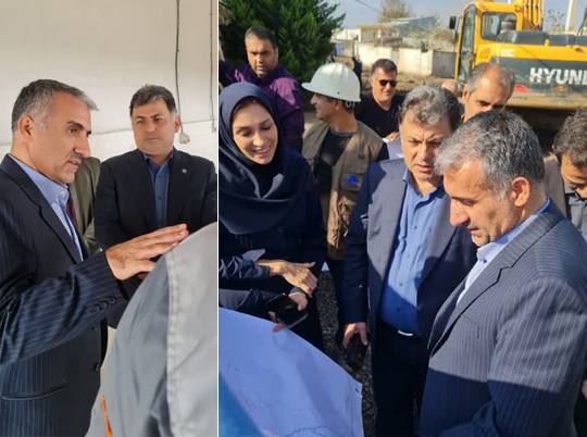 سرپرست شرکت آبفای گیلان در بازدید معاون مهندسی و توسعه آبفای کشور : بهره مندی ۴۹ هزار نفر جمعیت شهری از اجرای ۵۶ کیلومتر لوله گذاری پروژه فاضلاب در رشت