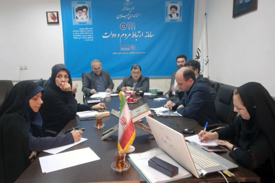 حضور سرپرست شرکت آب وفاضلاب گیلان در مرکز پاسخگویی به مردم (سامانه ۱۱۱)