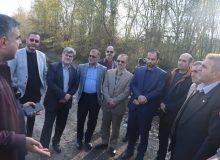 آغاز عملیات خاکریزی محور شهید سلیمانی با حضور رئیس شورا، اعضای شورای اسلامی و شهردار رشت