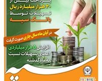 در آبان‌ماه سال جاری صورت گرفت  پرداخت بیش از ۲۰ هزار میلیارد ریال تسهیلات توسط بانک سپه / افزایش ۵ هزار میلیاردی اعطای تسهیلات نسبت به ماه گذشته