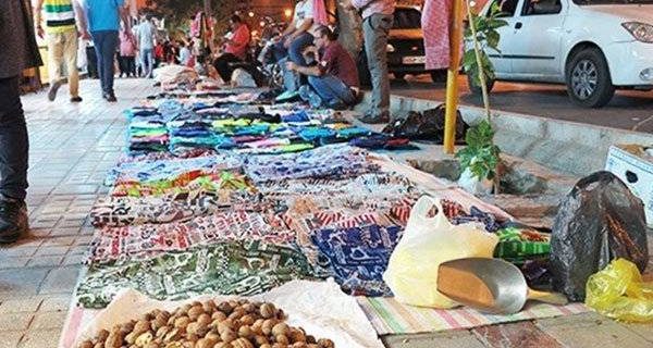 جمع آوری و رفع انسداد معابر کهنه فروشان خیابان مطهری رشت