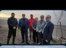 بازديد مدیر کل اقتصاد و دارایی و شیلات  گیلان از سایت ۱۰۰ هکتاری حفظ و بازآفرینی ذخایر ماهیان بندر کیاشهر