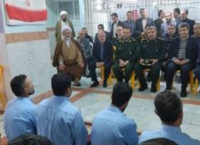 سردار دامغانی فرمانده‌ سپاه قدس گیلان  از  زندان لاکان رشت، بازدید کرد