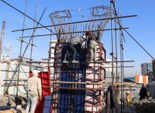 فرآیند احداث تقاطع های غیر همسطح آیت الله رودباری و شهید باهنر با زمانبندی مناسب