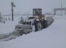کمک رسانی بنیاد مسکن گیلان برای رفع مشکلات ناشی از برف در رشت