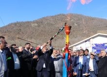 مشعل گازرسانی به ۲۲ روستای گیلان در تالش برافروخته شد