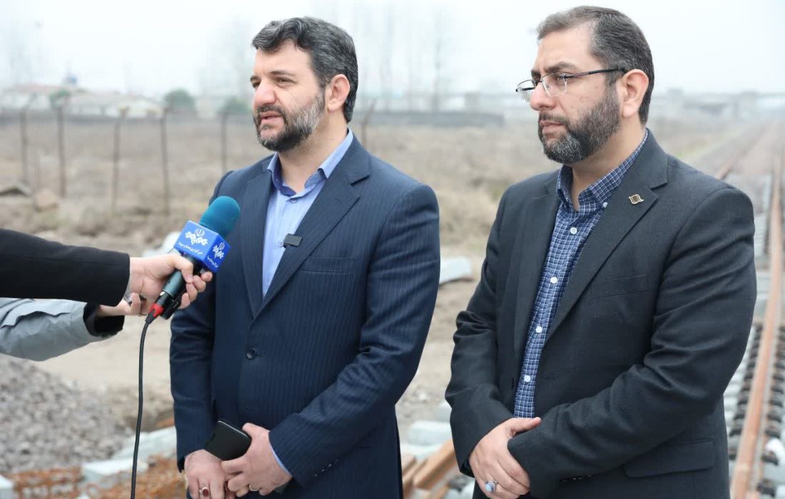 نماینده ویژه رییس جمهور در مناطق آزاد پایان عملیات اجرایی اتصال ریل به مجتمع بندری كاسپین در قطعه منطقه آزاد انزلی