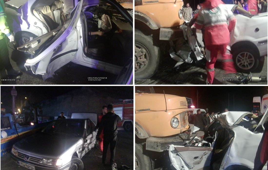 تجاوزر به چپ سواري سمند در محور رودبار_منحیل حادثه آفريد