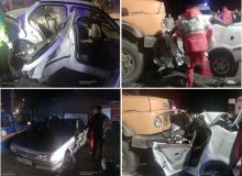 تجاوزر به چپ سواري سمند در محور رودبار_منحیل حادثه آفريد