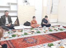 افطار سرپرست بهزیستی گیلان همراه با فرزندان خانه شبانه روزی کیمیای هستی در شهرستان رشت