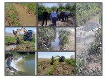 توسط سازمان منطقه آزاد انزلی صورت گرفت لایروبی مسیرهای انتقال آب كشاورزی در محلات منطقه آزاد انزلی