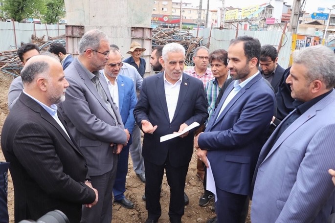 بازدید استاندار گیلان و هیئت همراه از روند پیشرفت پروژه های عمرانی طرح میثاق