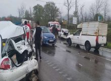 پنج مصدوم در حادثه جاده‌ای محور سراوان به فومن