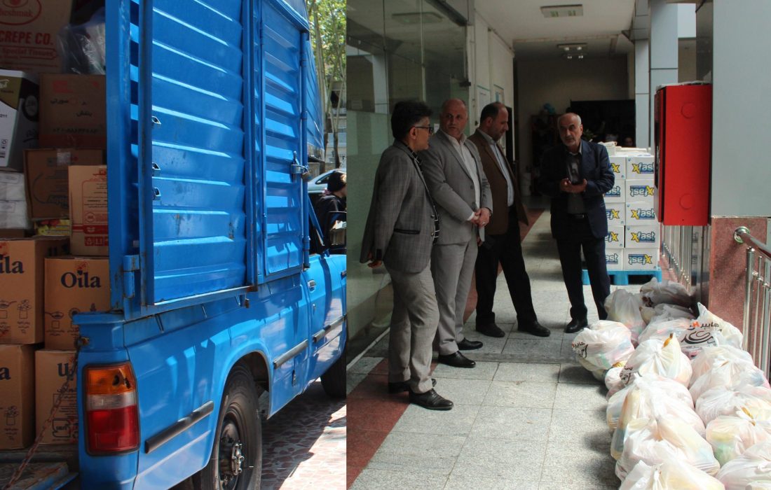 توزیع یکصد بسته معیشتی اتاق اصناف دربین نیازمندان