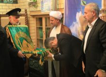 به مناسبت دهه کرامت، مراسم استقبال از کاروان خادمین و پرچم متبرک حرم مطهر رضوی (ع) در اداره کل بهزیستی گیلان برگزار شد