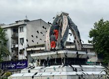 شهر لاهیجان، همزمان با شهادت رییس جمهوری سیاه پوش شد