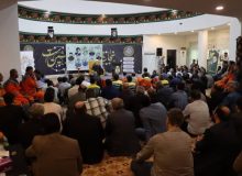 مراسم بزرگداشت شهید جمهور آیت الله رئیسی و هیئت همراه در محل شهرداری رشت میدان گیل برگزار شد