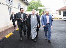 رئیس کل و هیئت رئیسه دادگستری گیلان از کمپ درحال تاسیس شهرداری سیاهکل بازدید کردند