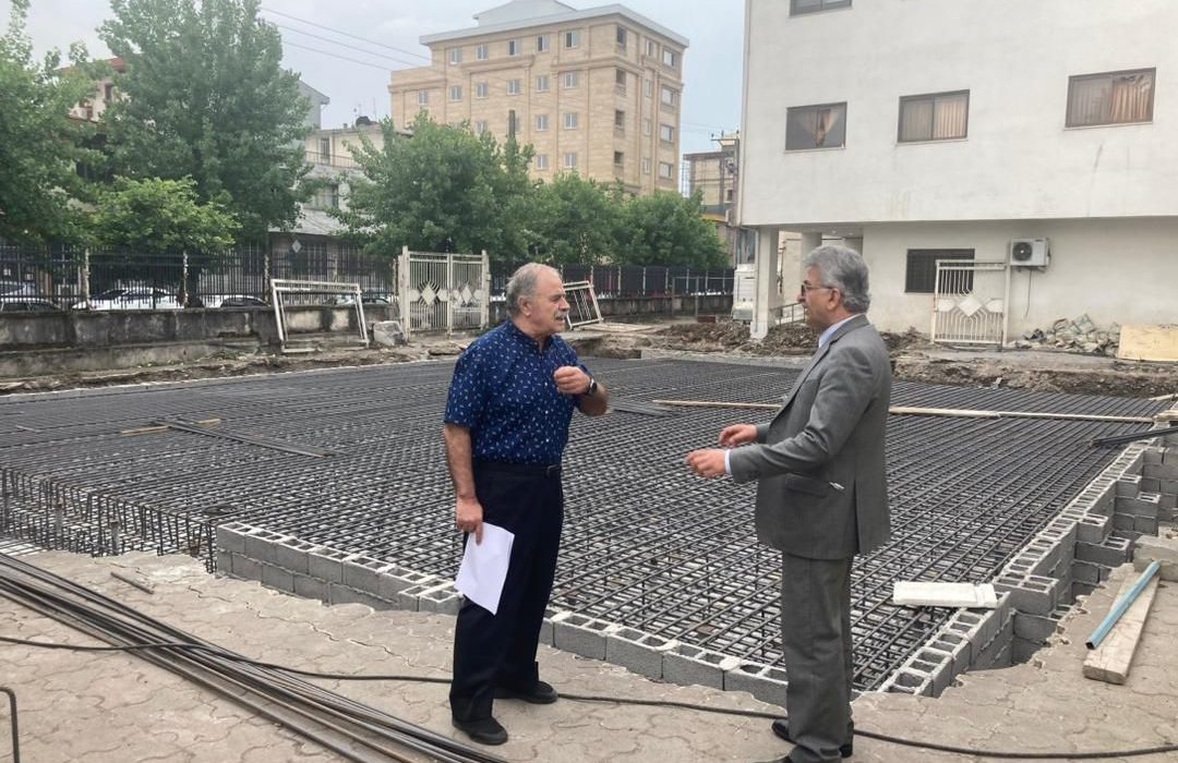 بازدید رئیس دانشگاه علوم پزشکی گیلان از محل احداث بونکر رادیوتراپی رازی رشت