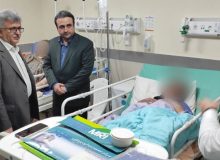 عیادت معاون وزیر بهداشت از سانحه دیدگان حریق بیمارستان قائم