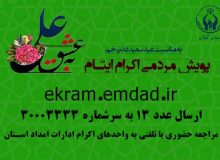 به مناسبت عید سعید غدیرخم اجرا می گردد: پویش به عشق علی و جذب حامیان طرح اکرام ایتام و محسنین