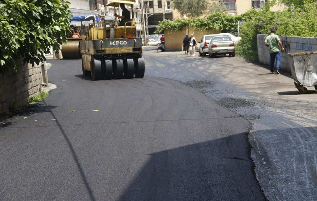 بیش از ۶۱ هزار متر مربع از معابر لاهیجان در فصل بهار آسفالت شد