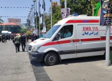 به مناسبت عاشورای حسینی؛ خدمت‌رسانی مرکز اورژانس گیلان به عزاداران حسینی