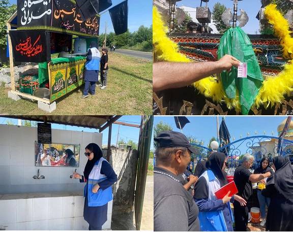 در راستای ارائه خدمات بی وقفه و پایدار مشترکین گیلانی انجام شد: پایش کیفیت آب شرب موکب عزاداران در تاسوعا و عاشورای حسینی