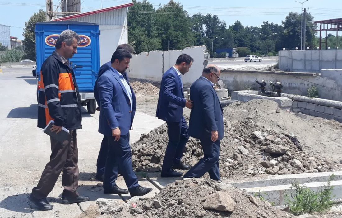 بازدید مدیر کل راهداری و حمل و نقل جاده ای گیلان از پروژه های شهرستان آستارا