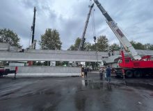 با نصب تیرهای جدید پل،پیشرفت تقاطع غیرهمسطح شهید باهنر رشت به ۸۰ درصد رسید