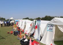 برگزاری مانور استقرار تیم واكنش سریع شركت آب و فاضلاب استان گیلان در شمالغرب كشور