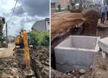 شروع عملیات لوله گذاری خط انتقال فاضلاب و تكمیل ایستگاه پمپاژ PSA