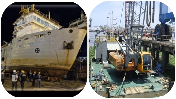 معاونت فنی و مهندسی اداره کل بنادر و دریانوردی استان گیلان گفت: تعمیرات اساسی و زیرآبی دو فروند شناور لایروب استان گیلان