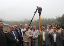 با حضور استاندار گیلان؛ مشعل گاز در ارتفاعات املش روشن شد