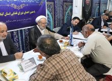 دیدار مردمی رئیس کل دادگستری استان گیلان و معاونین در مسجد قدس کوی حسینی رشت