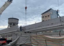 _ پروژه های میثاق در آستانه بهره برداری _ اجرای مرحله آخر تیرگذاری تقاطع غیرهمسطح شهید حمیدیان