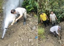 جلوگیری از هدر رفت بیش از ۵ لیتر بر ثانیه آب شرب در شهر اطاقور لنگرود