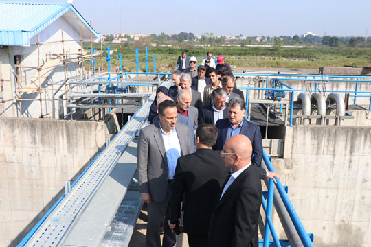 بازدید مدیرعامل شرکت مهندسی آب و فاضلاب کشور عنوان شد: ۶۰ هزار نفر جمعیت، بهره مند از پروژه تصفیه خانه فاضلاب مسكن مهر رشت