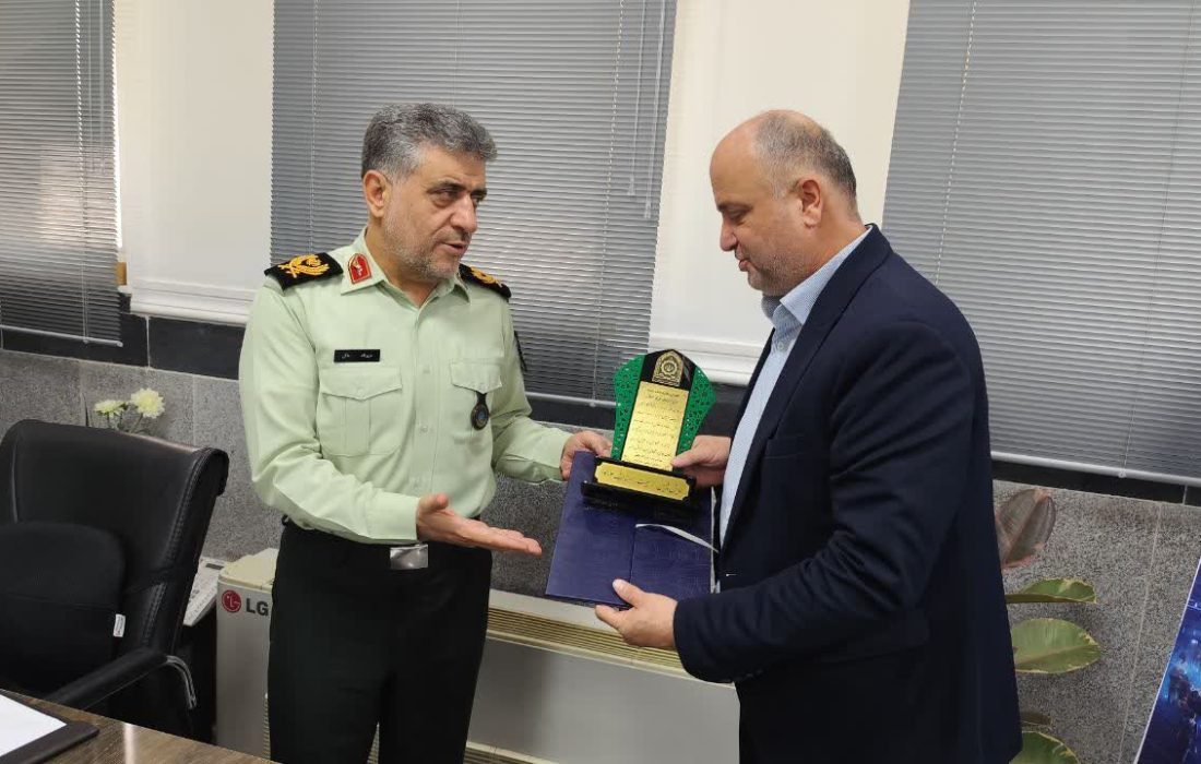ديدار رئيس اتاق اصناف مرکز گيلان با فرمانده انتظامي استان