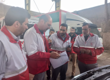 بازدید معاون لجستیک و آمادگی سازمان امدادونجات از هلال احمر استان گیلان