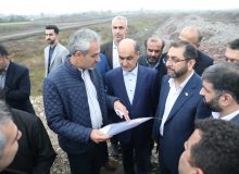 بازدید استاندار گیلان از مجتمع بندری كاسپین و سومین شهرك صنعتی منطقه آزاد انزلی