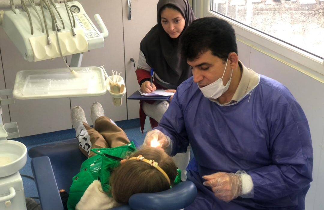 خدمات دندانپزشکی رایگان در محله آب آسیاب رشت ارائه شد