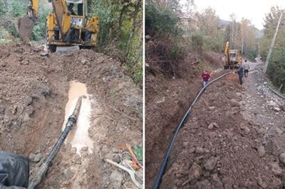 رفع قطعی آب شرب ۴۸ خانوار روستای درودخان شهرستان شفت