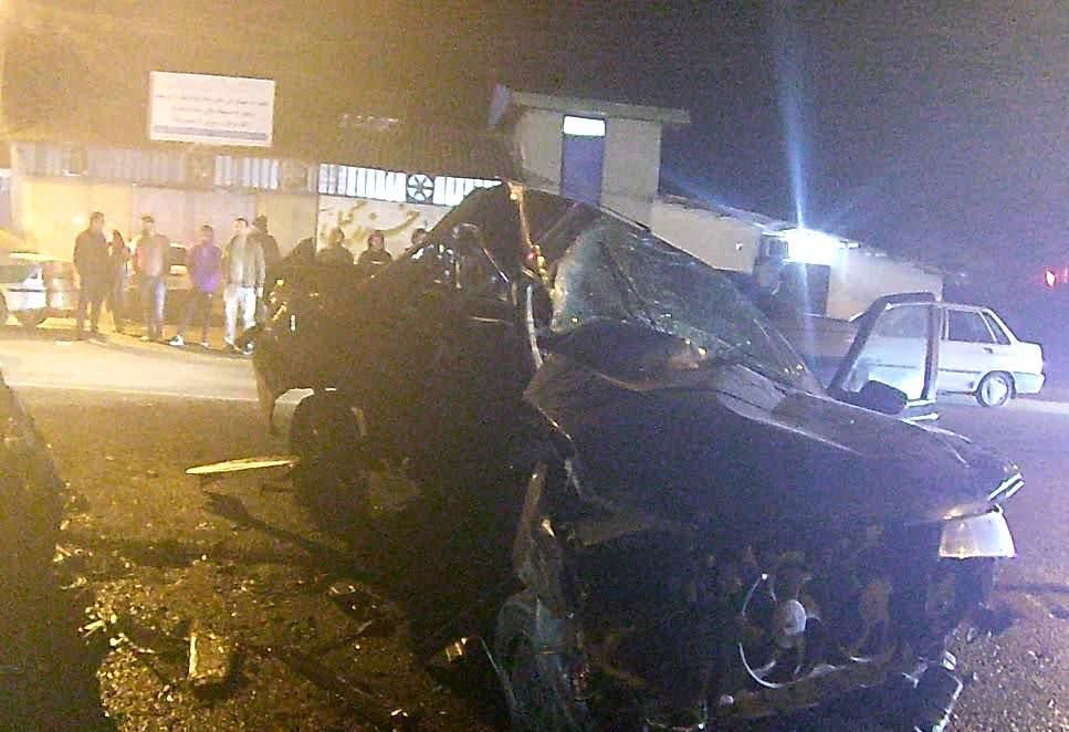 تجاوز به چپ ۲ فوتي و ۳ مصدوم برجاي گذاشت