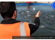 رها سازی ۲۰۰۰قطعه ماهی قزل آلا در مرکز اشتغال  زندان لاهیجان