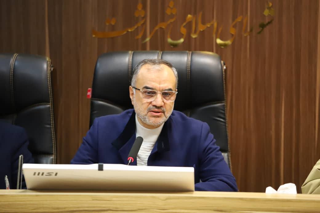 رئیس شورای اسلامي شهر رشت: تداوم اجرای پروژه های طرح میثاق در سال ۱۴۰۴/ بهره برداری از چند پروژه تقاطع غیر همسطح زودتر از زمان مقرر/ پیشرفت ۹۵ درصدی پروژه بهسازی لندفیل سراوان/ پوشش ۱۷ هکتار از اراضی سراوان/ اجرای عملیات لایروبی و بازسازی پهنه تالاب عینک / محکومیت پیمانکار تصفیه خانه شیرابه به پرداخت هزینه ها و یا اجرای پروژه